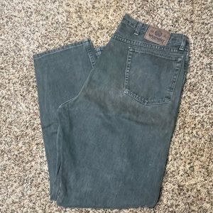 Vintage Wrangler Authentic jeans, high rise, olive green color